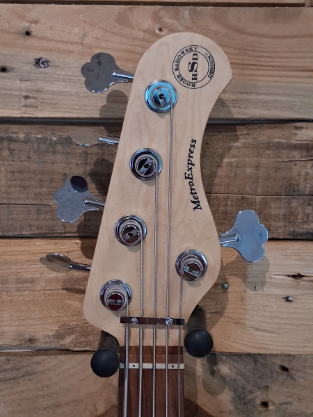 Preview: Sadowsky MetroExpress 21-Fret Vintage J/J Bass, Morado Fingerboard, 5-String, Tobacco Sunburst Transparent High Polish, second hand